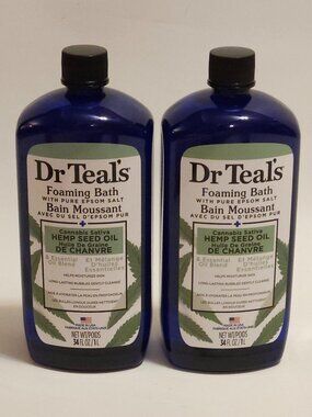 Dr. Teal's Foaming Bath Soak BNIP x2